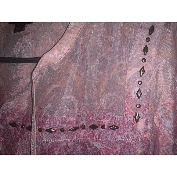 Lee Shirt Woman’s‎ Size L Pink Short Sleeve Blouse Flutter Sleeve - Picture 4 of 6